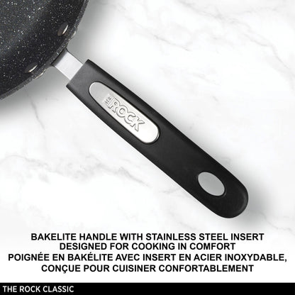 Starfrit The Rock 26cm (10") Non-Stick Multi Pan - Tawa - Durable Forged Aluminum - Oven Safe - PFOA Free - Easy to Clean - Black 🍁 All In One Marketplace Canada