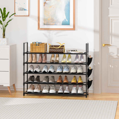 Shoe Rack 5 Tier Shoe Organizer Shoe Storage 20-25 Pairs for Closet Entryway Shoes Holder Space Saving Tall Shoes Shelf for Bedroom Garage Door 🍁 All In One Marketplace Canada