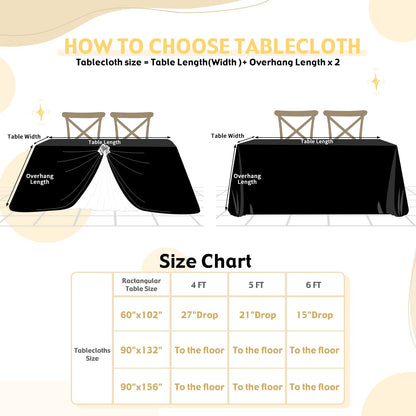 SoarDream Black Sequin Tablecloth 90x132 Inch Sequence Halloween Party Tablecloth Sequin Fabric Wedding Birthday Graduation Cake Table Decorations