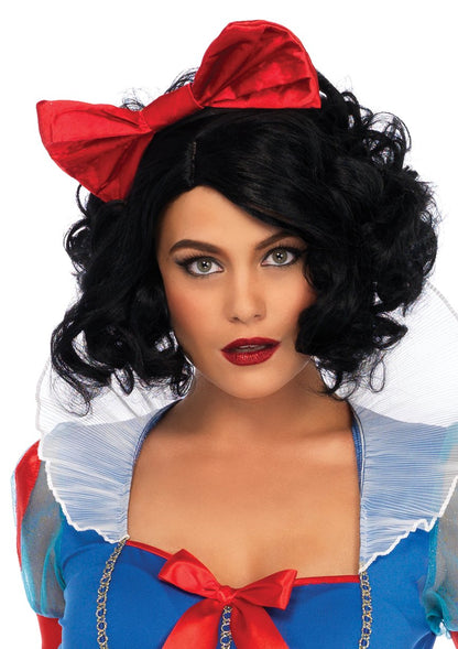 Leg Avenue Women's Sexy Miss Snow White Halloween Costume, Multi, Medium