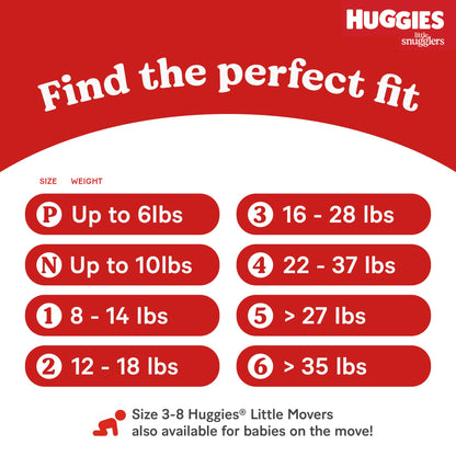 HUGGIES Little Snugglers Diapers, Size 3, 16-28 Lb, 136 Count 🍁 All In One Marketplace Canada