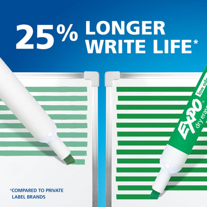 EXPO Dry Erase Markers, Low Odour Ink, Black, Chisel Tip, 12 Count 🍁 All In One Marketplace Canada