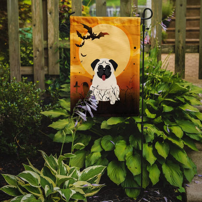 Caroline's Treasures BB4270GF Halloween Pug Cream Garden Size Flag, Small, Multicolor