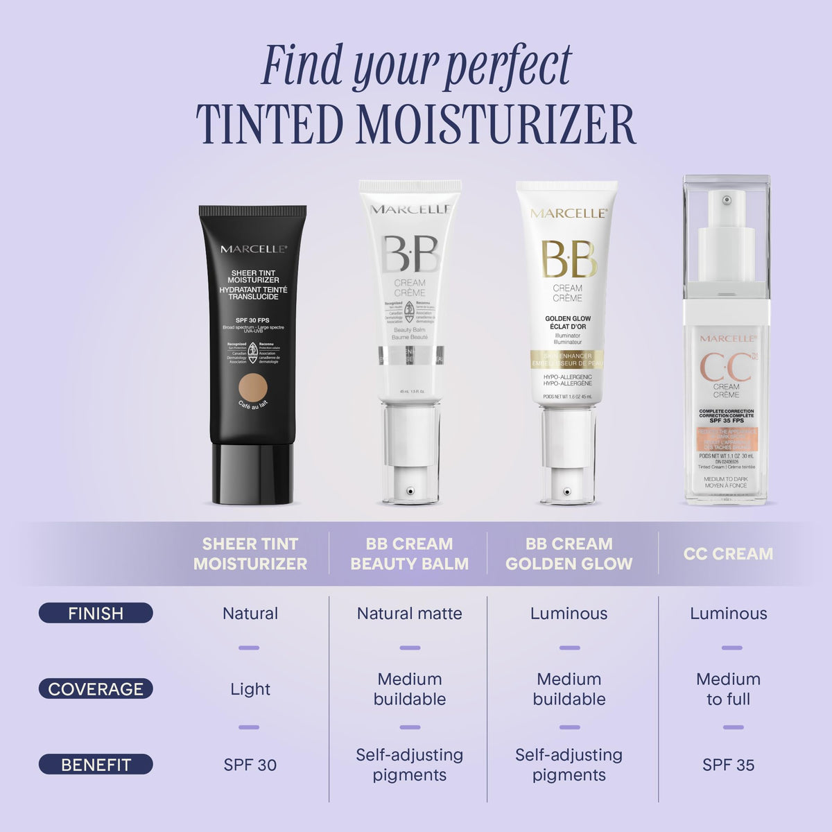 Marcelle BB Cream Beauty Balm, Light to Medium, Tinted Moisturizer, Skin Enhancer, Lightweight, Hydrating, Hypoallergenic, Non-Comedogenic, Fragrance-Free, Paraben-Free, Oil-Free, Cruelty-Free, 45 mL 🍁 All In One Marketplace Canada