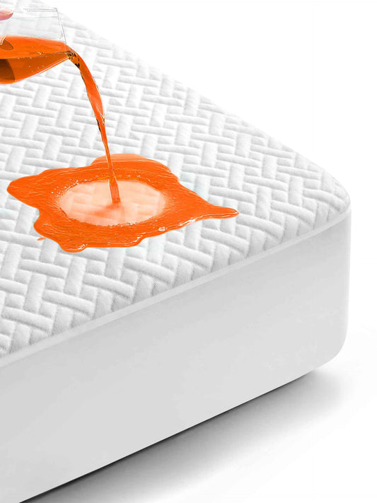 100% Waterproof Mattress Protector Twin Size, Premium Viscose from Bamboo Mattress Pad Ultra Soft Breathable, Noiseless Mattress Cover Fitted 8"-21" Deep Pocket 🍁 All In One Marketplace Canada