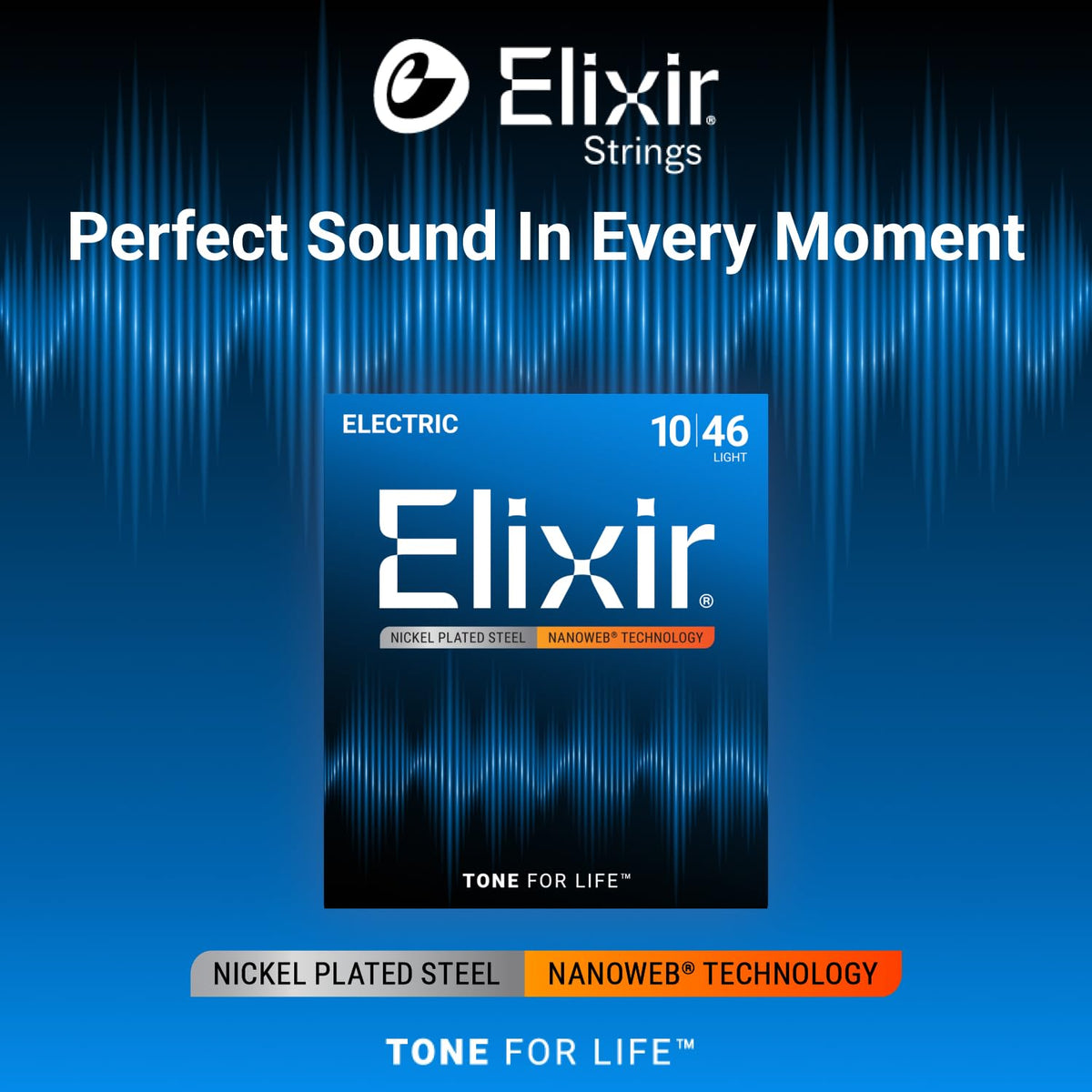 Elixir Electric Guitar Strings with Nanoweb Coating - Light 10-46 🍁 All In One Marketplace Canada