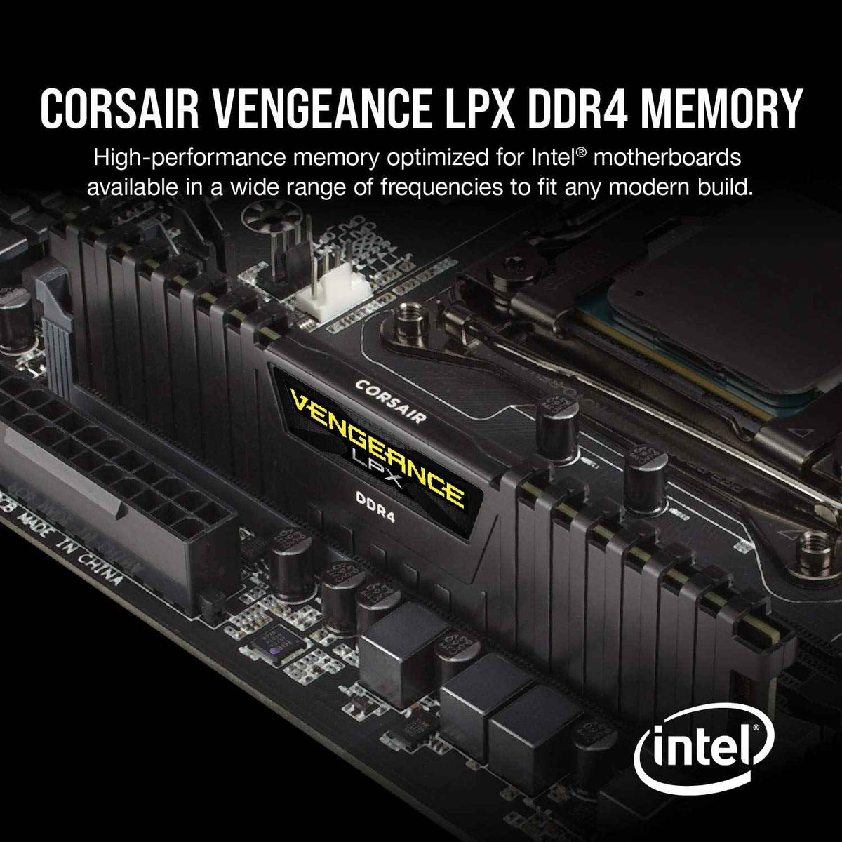 CORSAIR Vengeance LPX DDR4 RAM 32GB (2x16GB) Up to 3200MHz CL16-20-20-38 1.35V Intel XMP AMD EXPO Computer Memory – Black (CMK32GX4M2E3200C16) 🍁 All In One Marketplace Canada