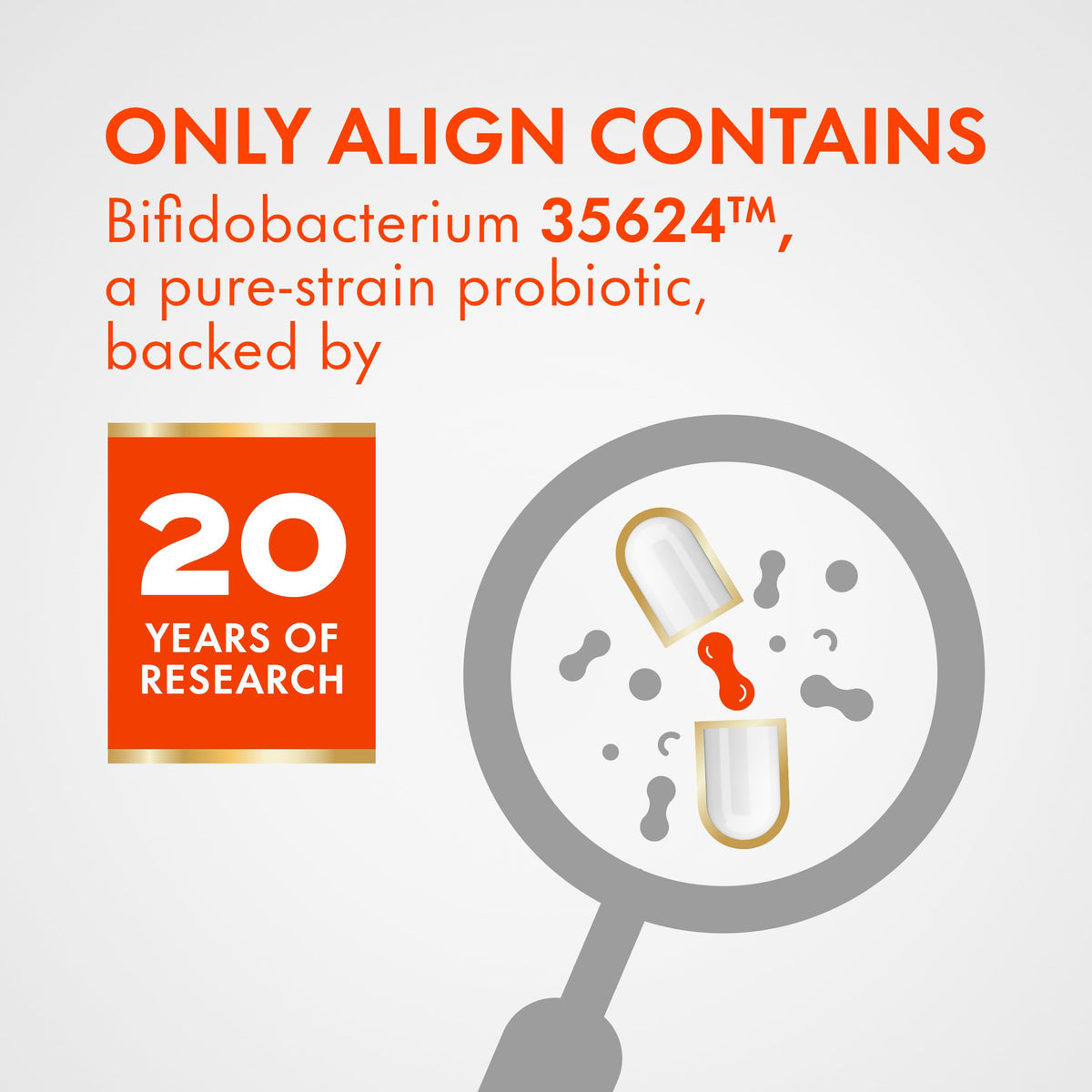 Align Probiotic Digestive Support Advanced Capsules for Woman and Men, Helps Relieve Symptoms of Irritable Bowel Syndrome (IBS) such as Bloating, Gas, and Abdominal Discomfort, 42 Capsules 🍁 All In One Marketplace Canada