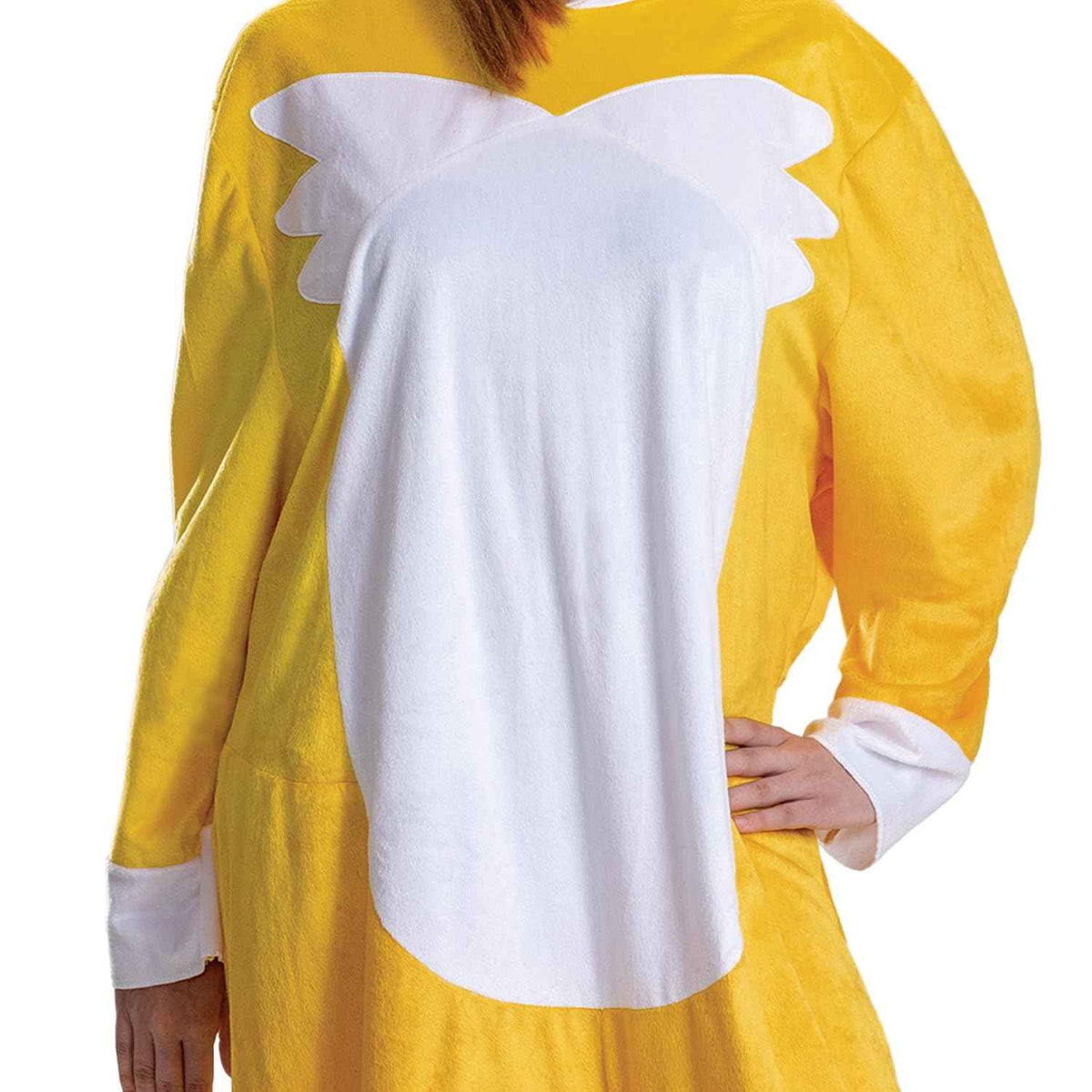Disguise Sonic Tails Adult Costume, Official Sonic Movie 3 Halloween Costume with Headpiece, Adult Size S/M