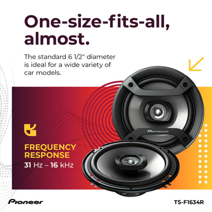 Pioneer TS-F1634R 6.5" 200W 2-Way Speakers 🍁 All In One Marketplace Canada
