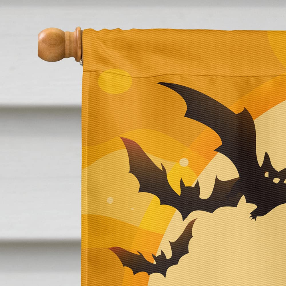Caroline's Treasures BB4341CHF Halloween Bichon Frise Flag Canvas House Size, Large, Multicolor
