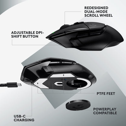 Logitech G502 X Lightspeed Wireless Gaming Mouse - Black 🍁 All In One Marketplace Canada