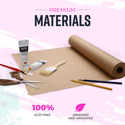Bryco Goods 18" x 1200"(100’) Brown Wrapping Paper - Kraft Paper Roll for Packing, Arts & Crafts, Gift Wrapping, Bulletin Board, Banner, Bouquet Flower, Table Covering, Shipping & Moving Supplies 🍁 All In One Marketplace Canada