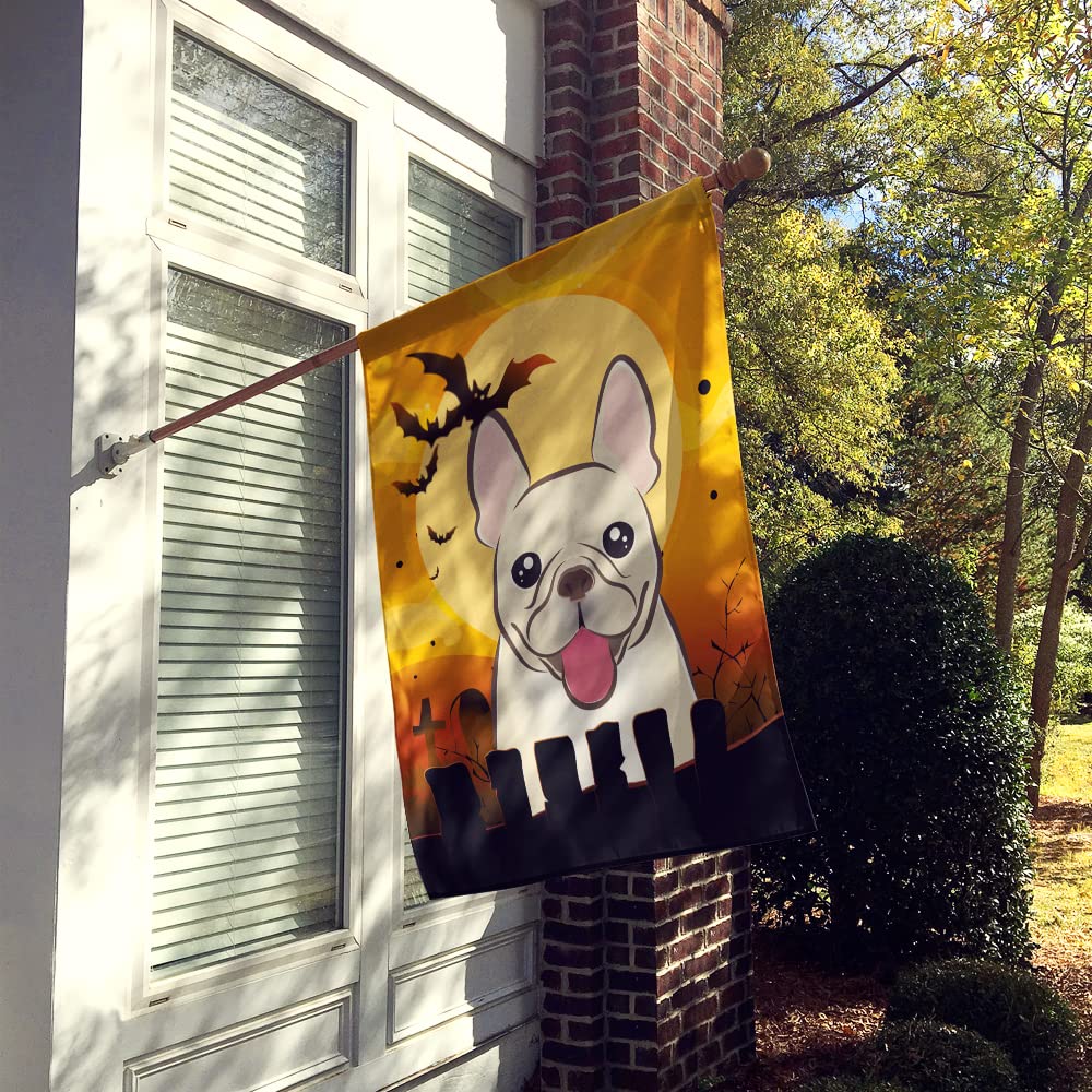 Caroline's Treasures BB1796CHF Halloween French Bulldog Canvas House Size Flag, Multicolor, Large