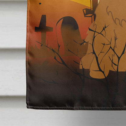 Caroline's Treasures BB4361CHF Halloween Cocker Spaniel Red Flag Canvas House Size, Large, Multicolor