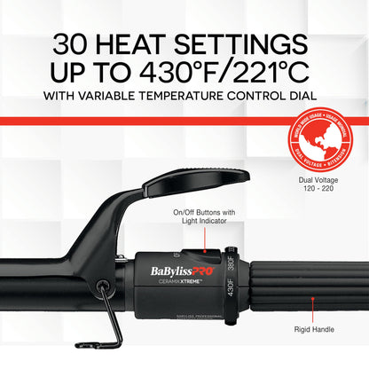 BaBylissPRO Ceramix Xtreme 1-1/4" Ceramic Curling Iron