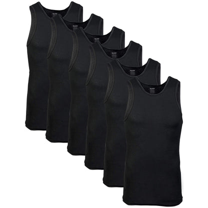 Gildan Men's A-Shirts Tanks Multipack, Black (6 Pack), X-Large 🍁 All In One Marketplace Canada