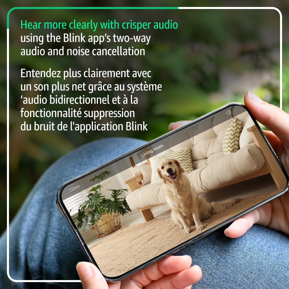 Blink Mini 2K+ (newest model) – Plug-in Home & Pet Security Camera with 2K video resolution, colour night vision, enhanced audio, motion detection – 1 camera (White) 🍁 All In One Marketplace Canada