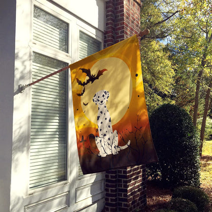 Caroline's Treasures BB4363CHF Halloween Dalmatian Flag Canvas House Size, Large, Multicolor