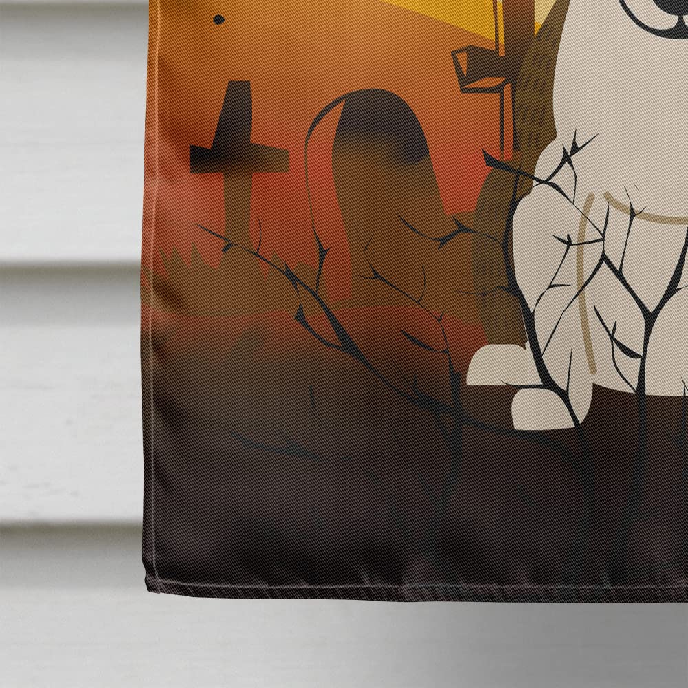 Caroline's Treasures BB4402CHF Halloween Bull Terrier Dark Brindle Canvas House Size Flag, Large, Multicolor