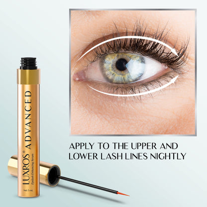 LUXROS Eyelash Serum 5 mL, Eyelash Enhancer Serum for Longer, Thicker Healthier Lashes, Made in USA, 5mL 6 Month Supply 🍁 All In One Marketplace Canada