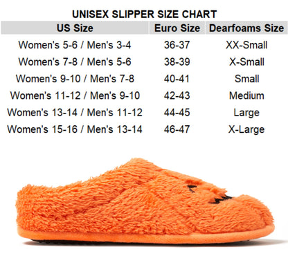 Dearfoams Unisex-Adult Halloween Jack-o-Lantern Pumpkin Slipper, Adult Pumpkin, 5-6 Women/3-4 Men