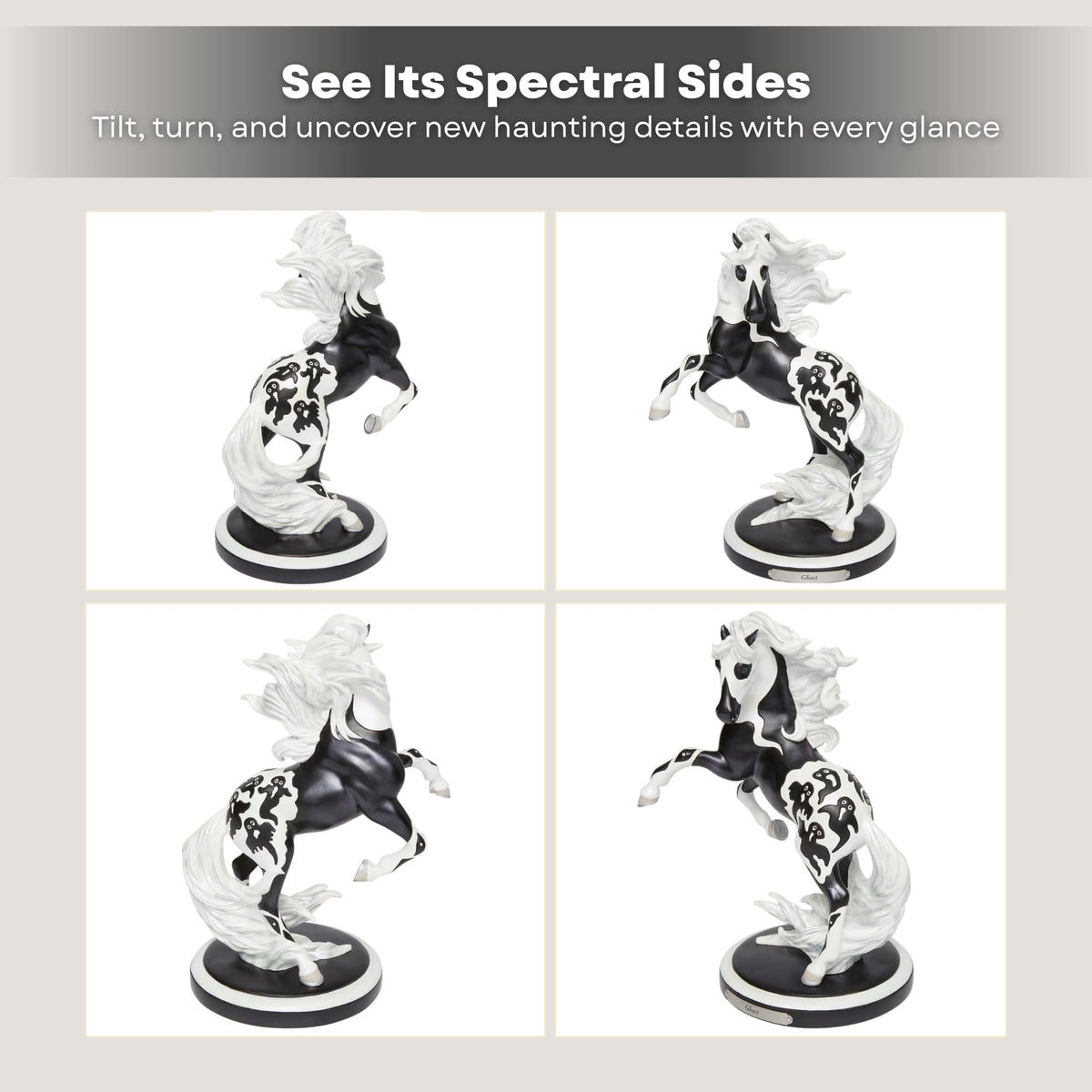 Enesco the Trail of Painted Ponies Halloween Ghost Horse Figurine, 10.3 Inch, Multicolor
