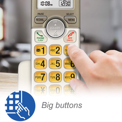 AT&T EL52303 3-Handsets Cordless Phone System with Answering System, Caller ID/Call Waiting - DECT 6.0 - Upto 14 Minutes Recording Time 🍁 All In One Marketplace Canada