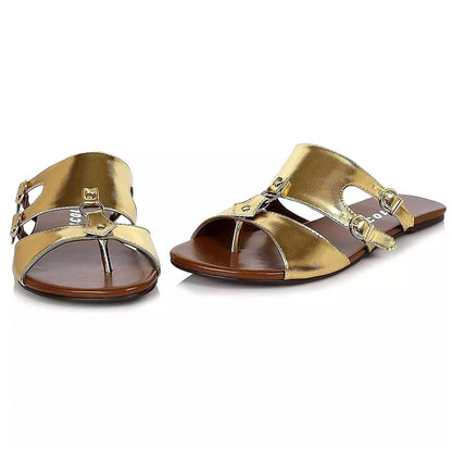 Ellie Shoes Mens Sparta Flat Gladiator Halloween Sandals, Gold, X-Large
