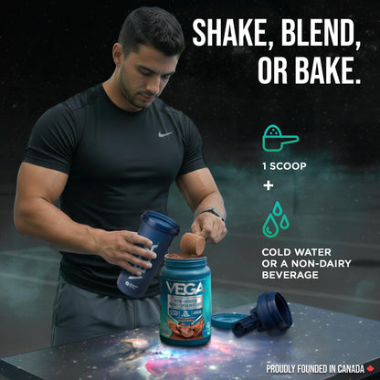 Vega Protein + Supergreens Vegan Plant Based Protein Powder – 20g Organic Pea Protein, Dairy-free, Healthy Breakfast Shake – Chocolate, 19 Servings, 618 grams (Pack of 1) 🍁 All In One Marketplace Canada