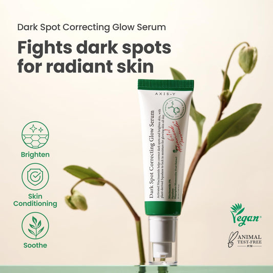 AXIS-Y Dark Spot Correcting Glow Serum - 5% Niacinamide Dark Spot Remover For Face - Vegan Korean Skin Care Niacinamide Serum for All Skin Types - 1.69 fl. oz. 50ml 🍁 All In One Marketplace Canada