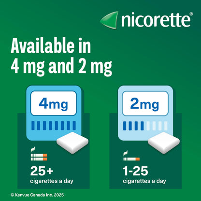 Nicorette 4mg Nicotine Gum, Cinnamon – Quit Smoking Aid with Fast Craving & Withdrawal Relief, Nicotine Replacement Therapy (NRT), 105 Pieces 🍁 All In One Marketplace Canada