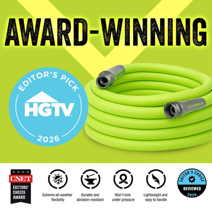 Flexzilla Garden Lead-in Hose, 5/8 in. x 15 ft., Heavy Duty, Lightweight, Drinking Water Safe - HFZG515YW-E 🍁 All In One Marketplace Canada