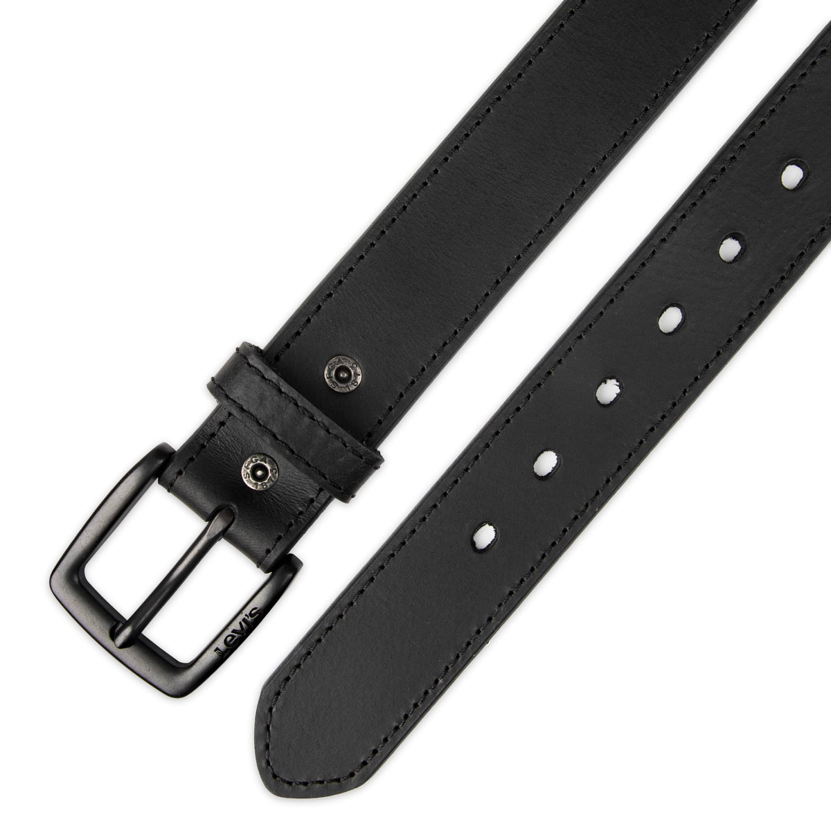 Levi's Casual Belt-Dress for Men Jeans with Thick Strap and Buckle, Matte black, Extra-Large (42-44) 🍁 All In One Marketplace Canada