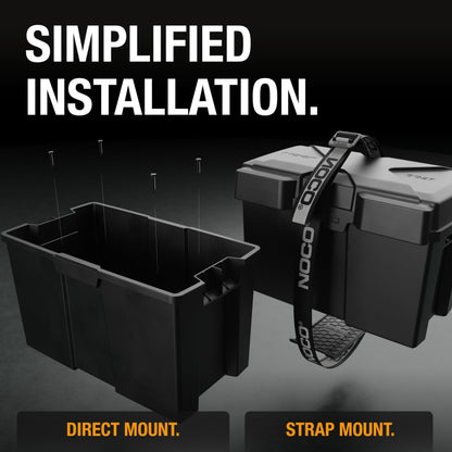 NOCO Snap-Top BG27 Battery Box, Group 27 12V Battery Box for Marine, Automotive, RV, Boat, Camper and Travel Trailer Batteries 🍁 All In One Marketplace Canada