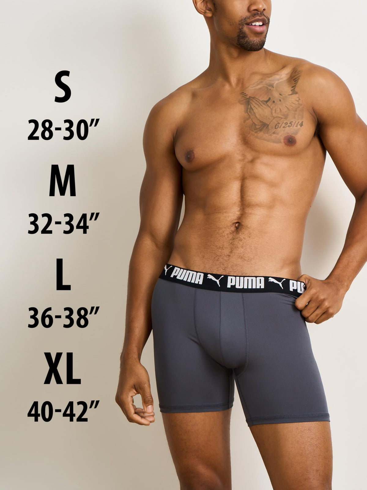 Puma Men's Standard 4 Pack Active Stretch Boxer Briefs, Blue Combo 🍁 All In One Marketplace Canada