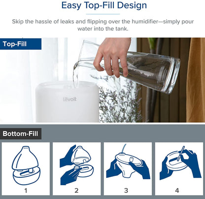 Levoit Smart Humidifiers for Bedroom, Top Fill, Essential Oil Diffuser 🍁 All In One Marketplace Canada