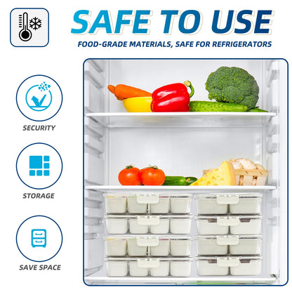 Pure Future 2-Pack Snackle Box Containers with Handles - Divided Serving Tray with Lids, 8 Compartments Charcuterie Box for Travel, Movie Nights & Parties (Hand Wash Only) 🍁 All In One Marketplace Canada