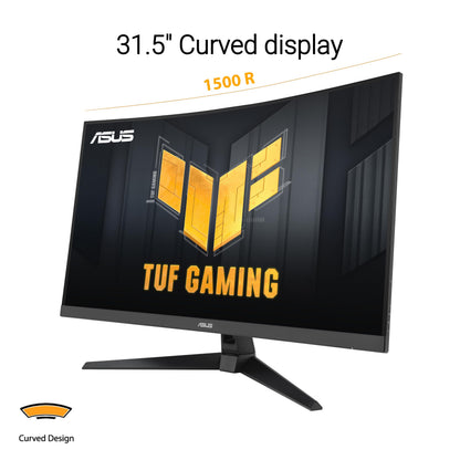 ASUS TUF Gaming 31.5” 1440P Curved HDR Gaming Monitor (VG32WQ3B) – QHD (2560 x 1440), 180Hz, 0.5ms, 1500R, Extreme Low Motion Blur, FreeSync, 90% DCI-P3, Shadow Boost, DisplayWidget, 3 yr Warranty 🍁 All In One Marketplace Canada