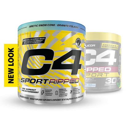 Cellucor C4 Ripped Thermogenic Pre Workout Powder - Informed-Choice Certified Preworkout Energy & Fat Metabolism - Artic Snow Cone, 30 Servings 🍁 All In One Marketplace Canada