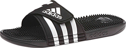 adidas Unisex-Adult Adissage, Black/White/Black, 8 🍁 All In One Marketplace Canada
