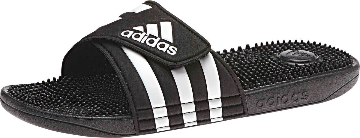 adidas Unisex-Adult Adissage, Core Black/White/Core Black, 12 🍁 All In One Marketplace Canada