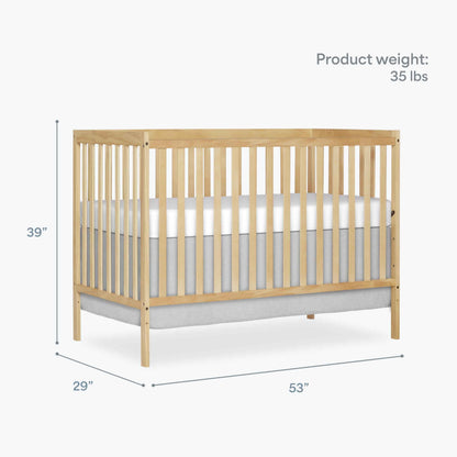 Dream On Me Synergy 5-in-1 Convertible Crib in Natural, Greenguard Gold Certified, BSA Certified, 3 Mattress Height Settings, Classic Nursery Furniture 🍁 All In One Marketplace Canada
