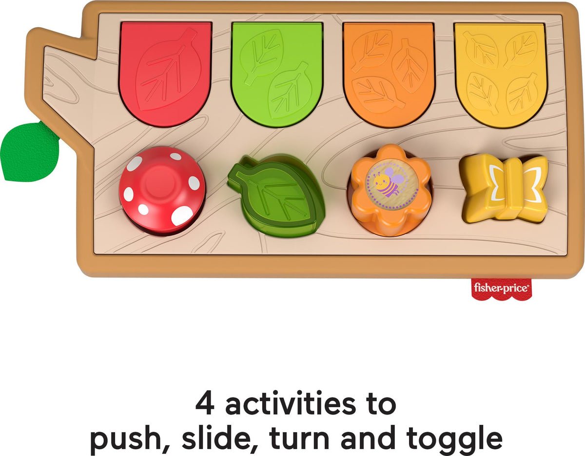 Fisher-Price Baby Toy Hide & Peek Pop-Up Animal-Themed Sensory Activity with Wood Accents & Sounds for Ages 9+ Months 🍁 All In One Marketplace Canada