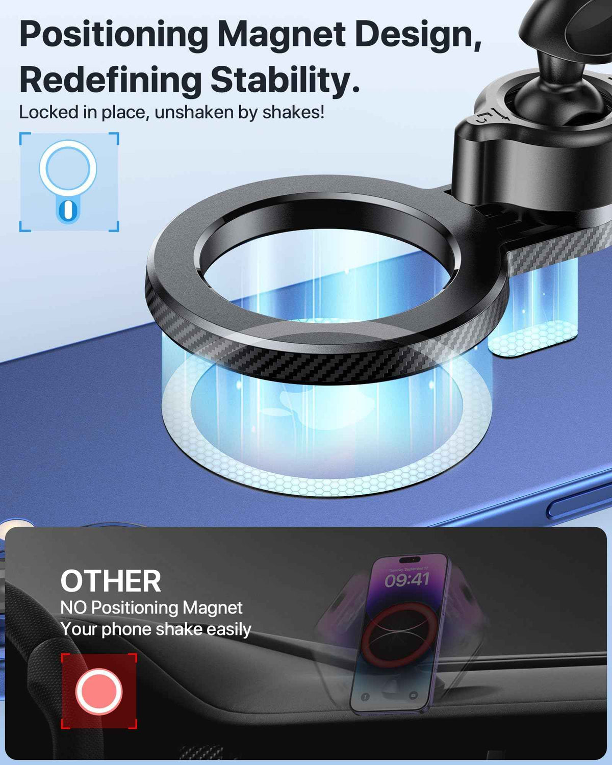 Miracase for MagSafe Car Mount【Won’t Block Vent &20 Strongest Magnets】 Magnetic Phone Holder for Car Phone Holder Mount Dash for Car Accessories for Women Men for iPhone 17 Pro Max Air 16 15 14 13 12 🍁 All In One Marketplace Canada