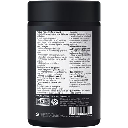 Sports Research® Vitamin C 1000mg - Non-GMO Project Verified Ascorbic Acid Vitamin C Supplement for Immune Support & Antioxidant Protection | Vegan Friendly, 8 Month Supply (240 Count) 🍁 All In One Marketplace Canada