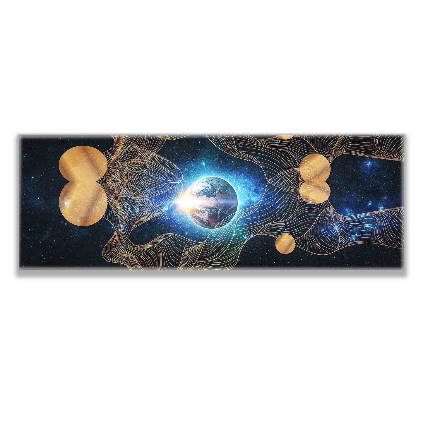 Canvas Print-Abstract Earth Composition-Gold varnish-Wall art