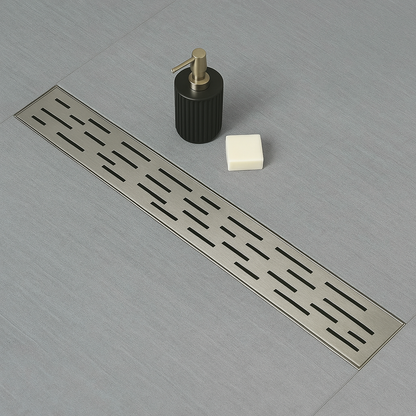 Cascena 32″ Linear Shower Drain, 304 Stainless — Tile-In or Grate Cover