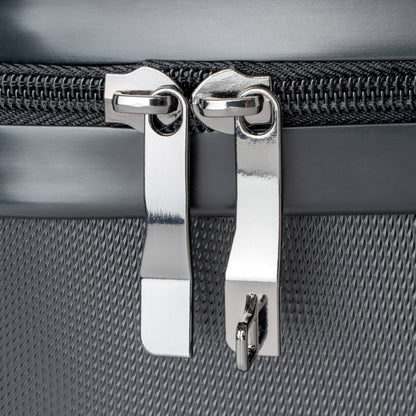 Elephant Sunset Suitcase — Vibrant Travel Luggage with Blue Elephant Design