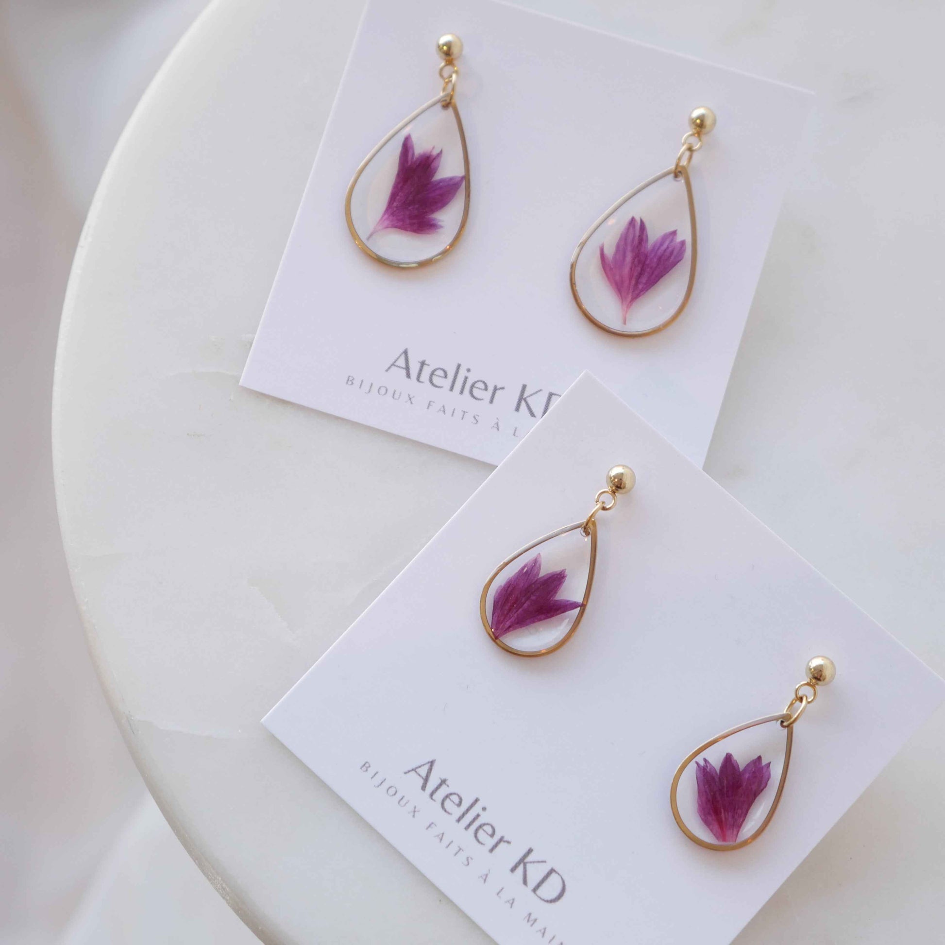 Boucles d'oreilles - goutte
